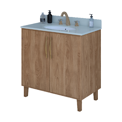 Oceanic6 Solutionz Thames Wood Brown Bathroom Vanity