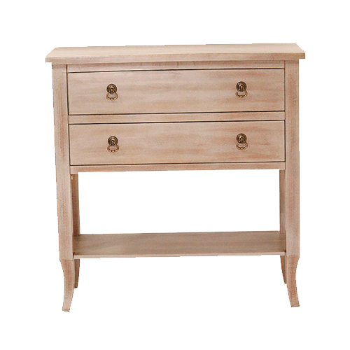 Oceanic6 Solutionz Wood Console Table With Shelf And Drawers