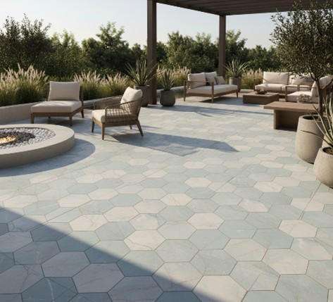 Outdoor porcelain pavers tile